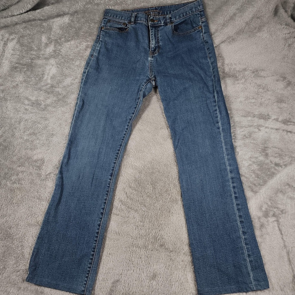 Lauren Jeans Co Ralph Lauren Jeans‎ Womens 8 Blue Straight Leg Stretch Zip Fly